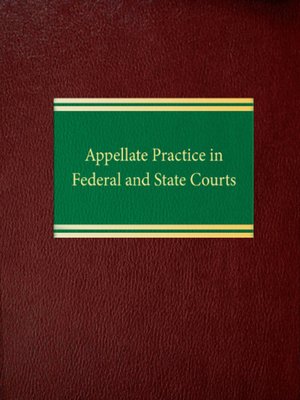 cover image of Appellate Practice in Federal and State Courts